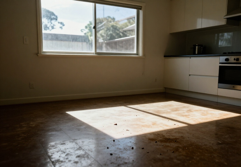 Cockroach infestation in a Whalan kitchen before treatment